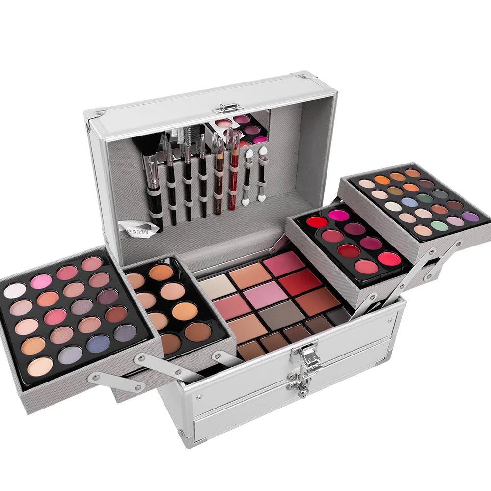 Makeup Gift Set for Women Full Kit All in One Make up Face Powder Eyeshadow Palette Lipstick