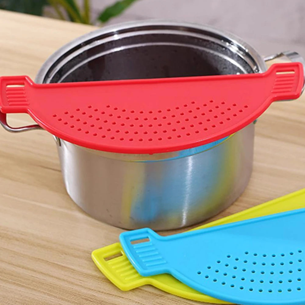 Multifunction Cooking Tool Pot Drain Pan Strainer Liquid Drainer Kitchen Colander Strainer