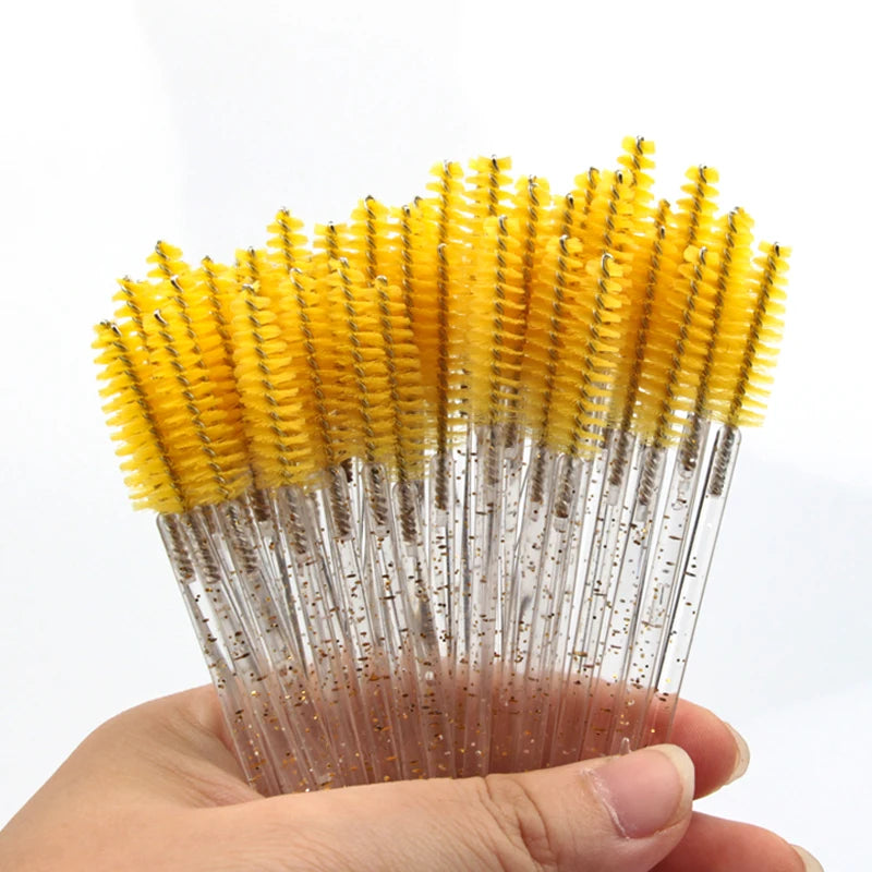 5/50pcs Crystal Eyelashes Brush Makeup Extension Eyebrow Brushes Eye Lashes