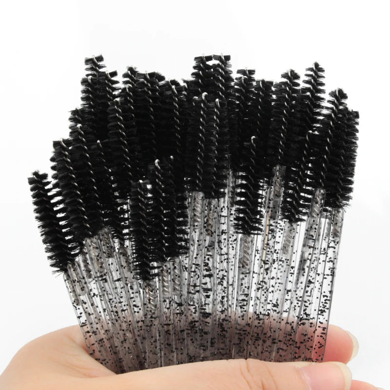 5/50pcs Crystal Eyelashes Brush Makeup Extension Eyebrow Brushes Eye Lashes