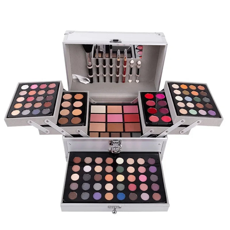 Makeup Gift Set for Women Full Kit All in One Make up Face Powder Eyeshadow Palette Lipstick