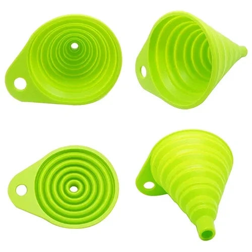 Mini Foldable Funnel Silicone Collapsible Portable Funnel