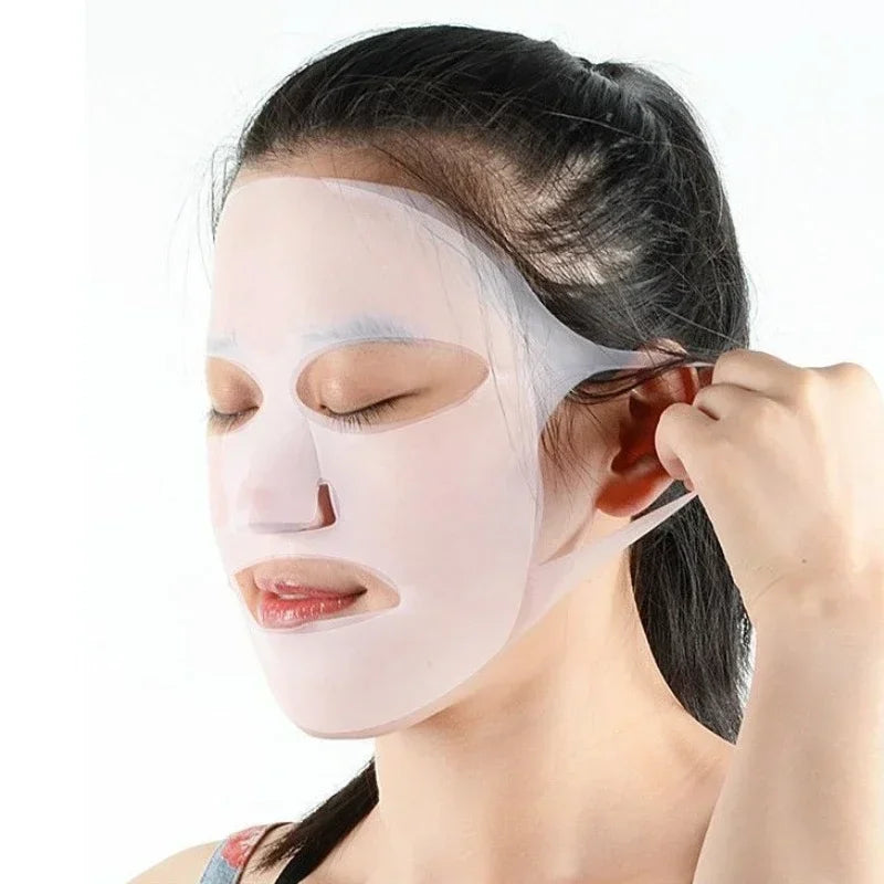 3D Silicone Mask Face Women Reusable Lifting Anti Wrinkle Firming