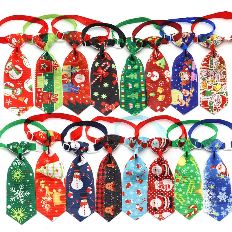 New Dog Bows Tie for Christmas for Dogs Pets Bowties Neckties Christmas