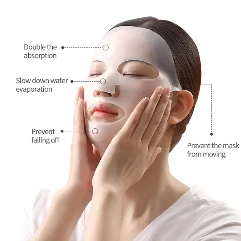 3D Silicone Mask Face Women Reusable Lifting Anti Wrinkle Firming