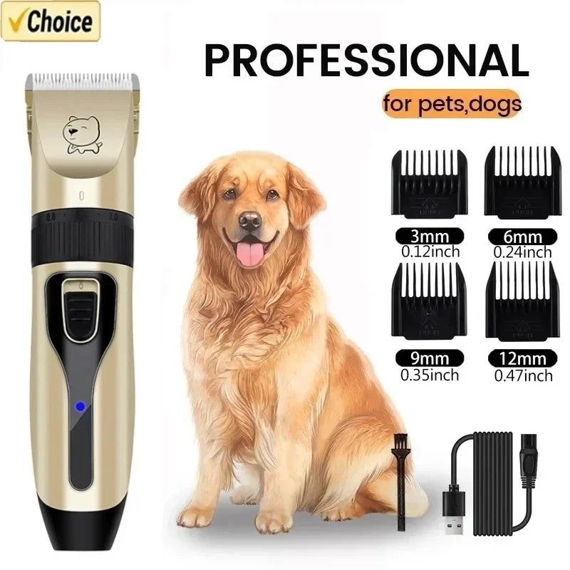 Dog-Cat Professional Hair Clipper Electrical Grooming Trimmer for Pets