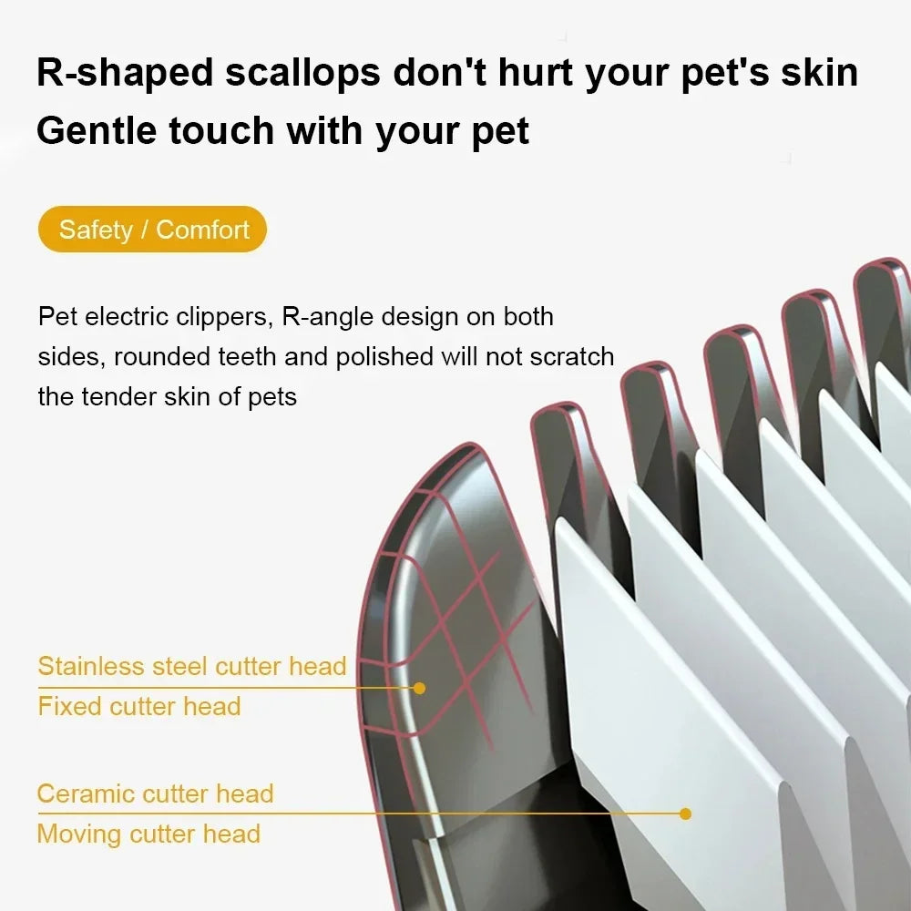 Dog-Cat Professional Hair Clipper Electrical Grooming Trimmer for Pets