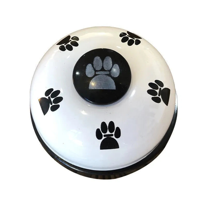 Pet Toy Bell for Dogs Cat Training Called Dinner Small Bells Footprint Ring Trainer Feeding Reminder