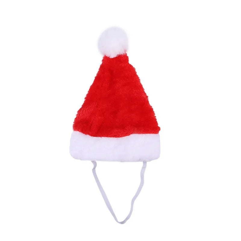 Funny Cute Red Christmas Hat Headwear for Pets, Suitable for Cats Dogs