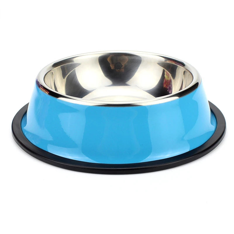 Non-Slip Dog Bowls For Small Medium Large Dog Feeder Bowls And Drinkers Stainless Steel