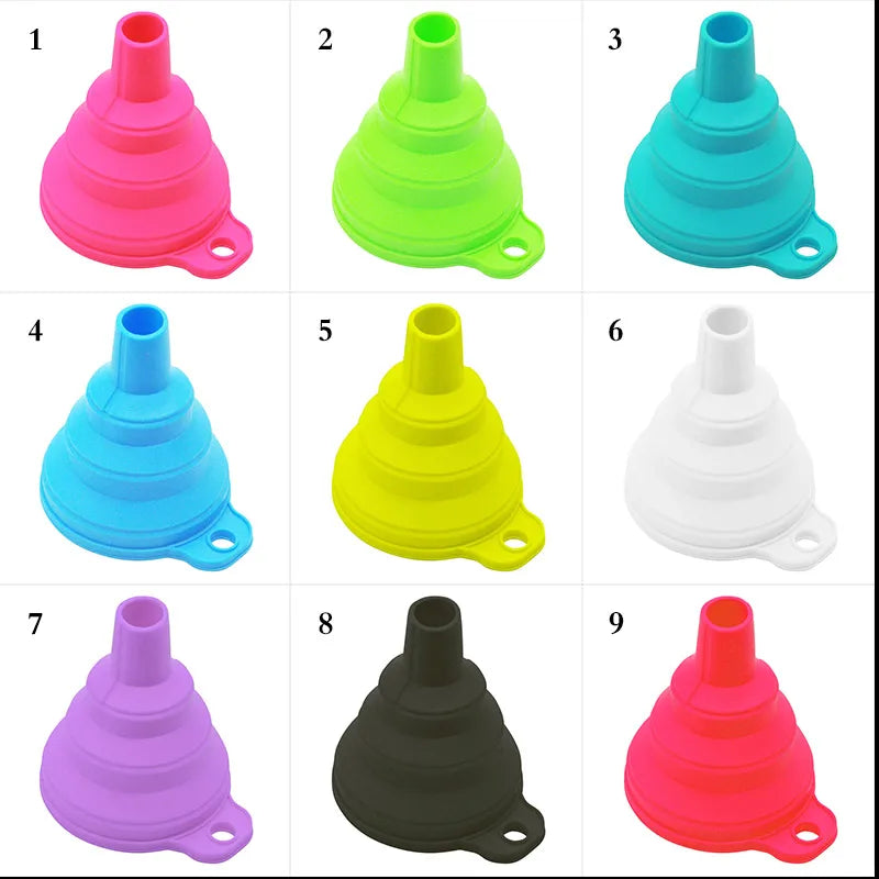 Mini Foldable Funnel Silicone Collapsible Portable Funnel