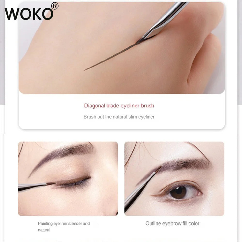 Blade Eyeliner Brush Ultra Thin Fine Angle Flat Eyebrow