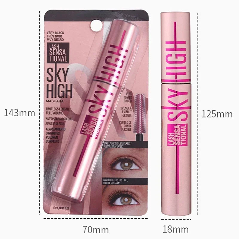 Eyelashes Lengthening Mascara Long Lasting Waterproof Women  Silky Lash Black