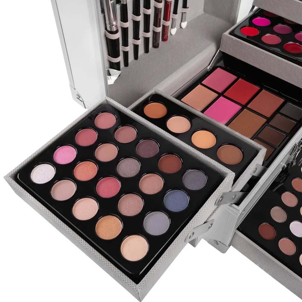 Makeup Gift Set for Women Full Kit All in One Make up Face Powder Eyeshadow Palette Lipstick