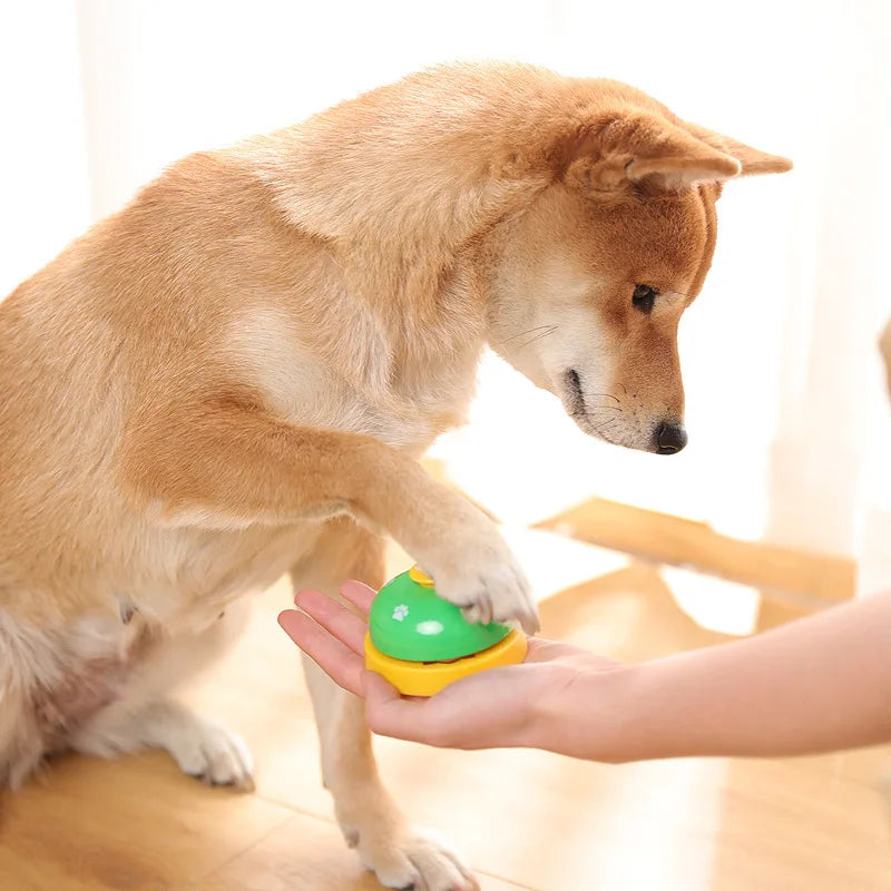 Pet Toy Bell for Dogs Cat Training Called Dinner Small Bells Footprint Ring Trainer Feeding Reminder