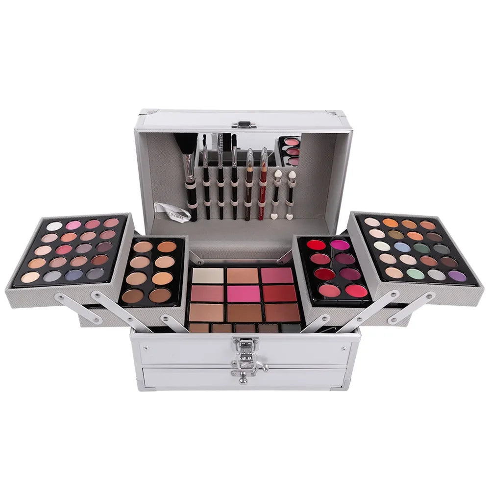 Makeup Gift Set for Women Full Kit All in One Make up Face Powder Eyeshadow Palette Lipstick