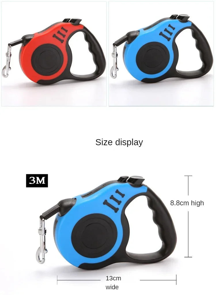 3M/5M Retractable Dog Leash Automatic Flexible Traction Rope Belt Dog-Cat