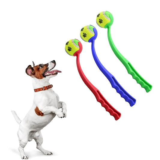 Hand Throwing Ball Toy for Pet Tennis Launcher Pole Outdoor Activities Dogs Training