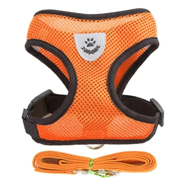 Cat Harness Vest Walking Lead Leash for Puppy Dogs Collar