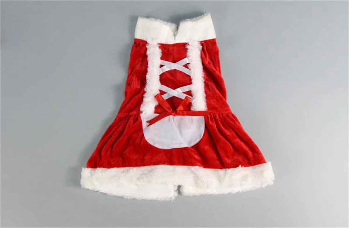 Christmas Clothes Santa Claus Dog Costume Winter Puppy Pet Cat Coat Jacket Warm