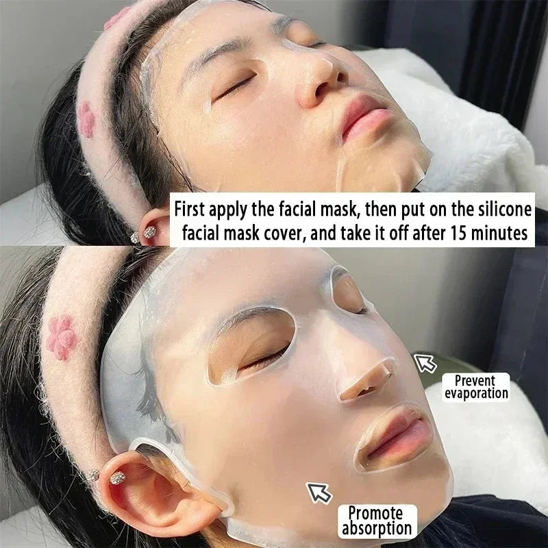 3D Silicone Mask Face Women Reusable Lifting Anti Wrinkle Firming