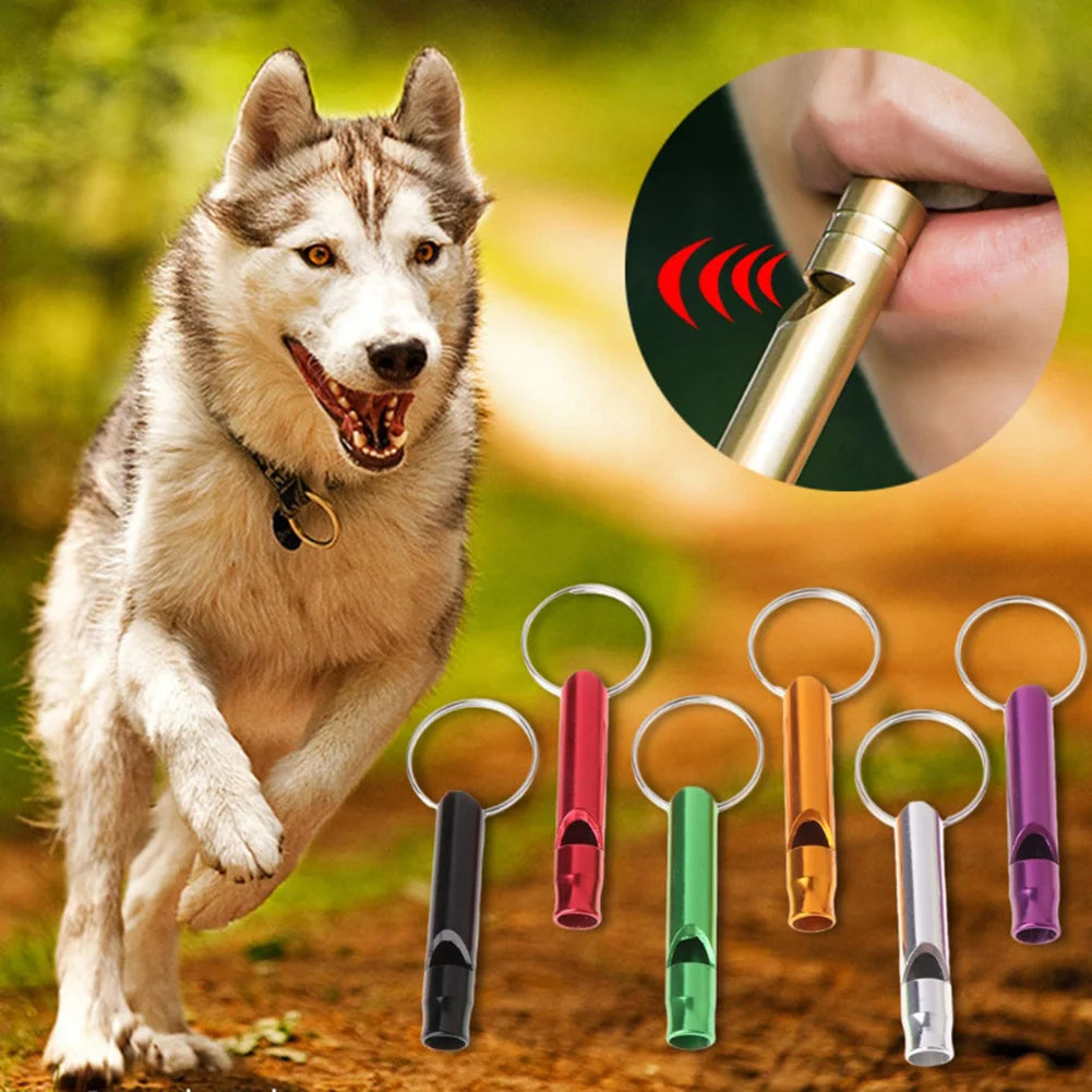 Pet Dog Training Whistle Multifunction Aluminum Alloy Whistle