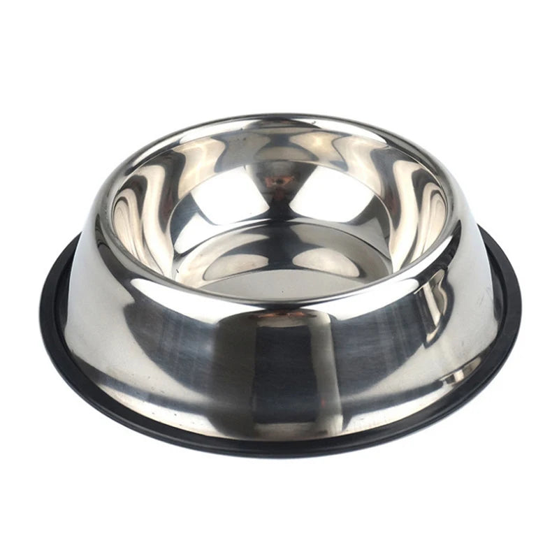 Non-Slip Dog Bowls For Small Medium Large Dog Feeder Bowls And Drinkers Stainless Steel