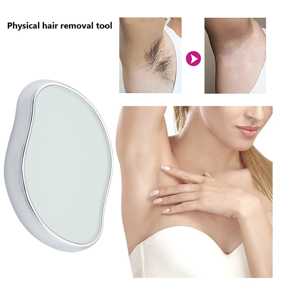 Crystal Epil Hair Removal Eraser Painless Safe Reusable Easy Clean Body Beauty Eraser