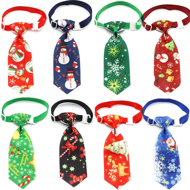 New Dog Bows Tie for Christmas for Dogs Pets Bowties Neckties Christmas