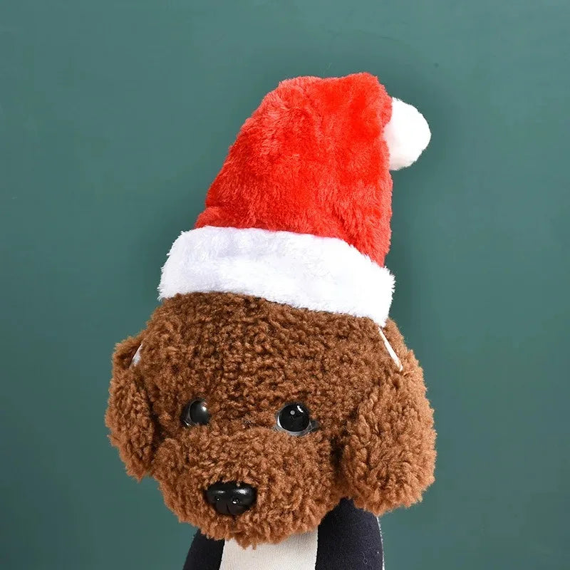 Funny Cute Red Christmas Hat Headwear for Pets, Suitable for Cats Dogs