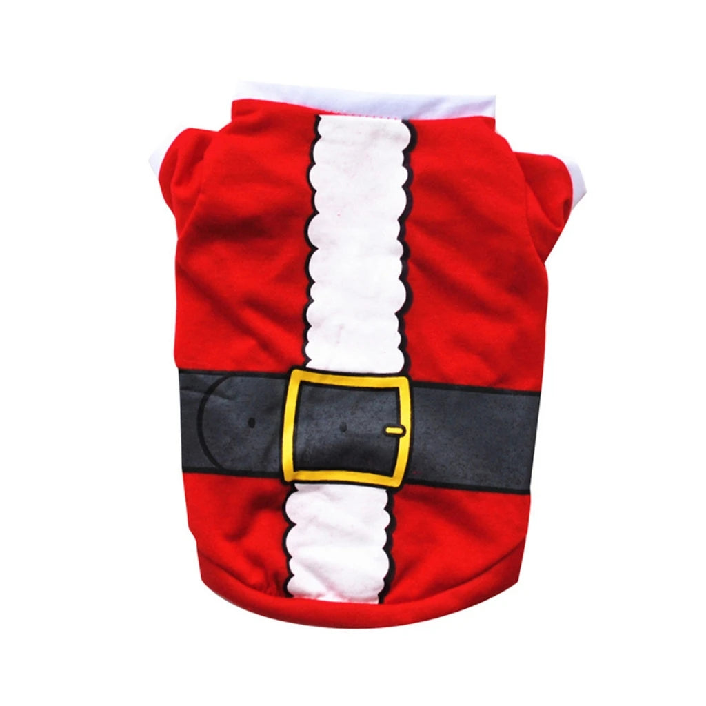 Christmas Dog Clothes Vest Pet Shirt For Pet Clothing Small Cat Puppy Outfit Kitten New Year Costume