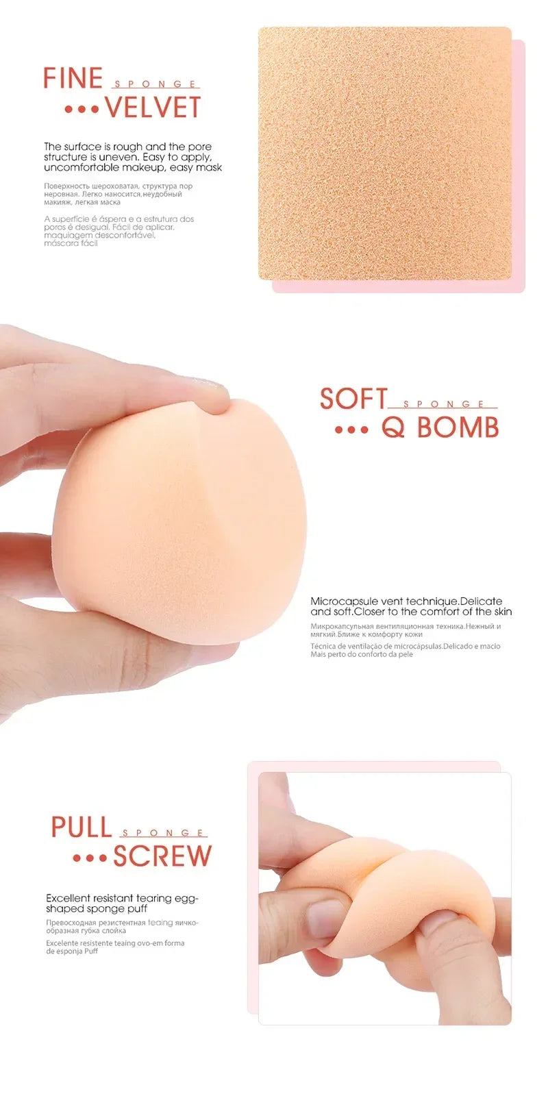 Beauty Makeup Egg Makeup Sponge Air Cushion Powder Cosmetics