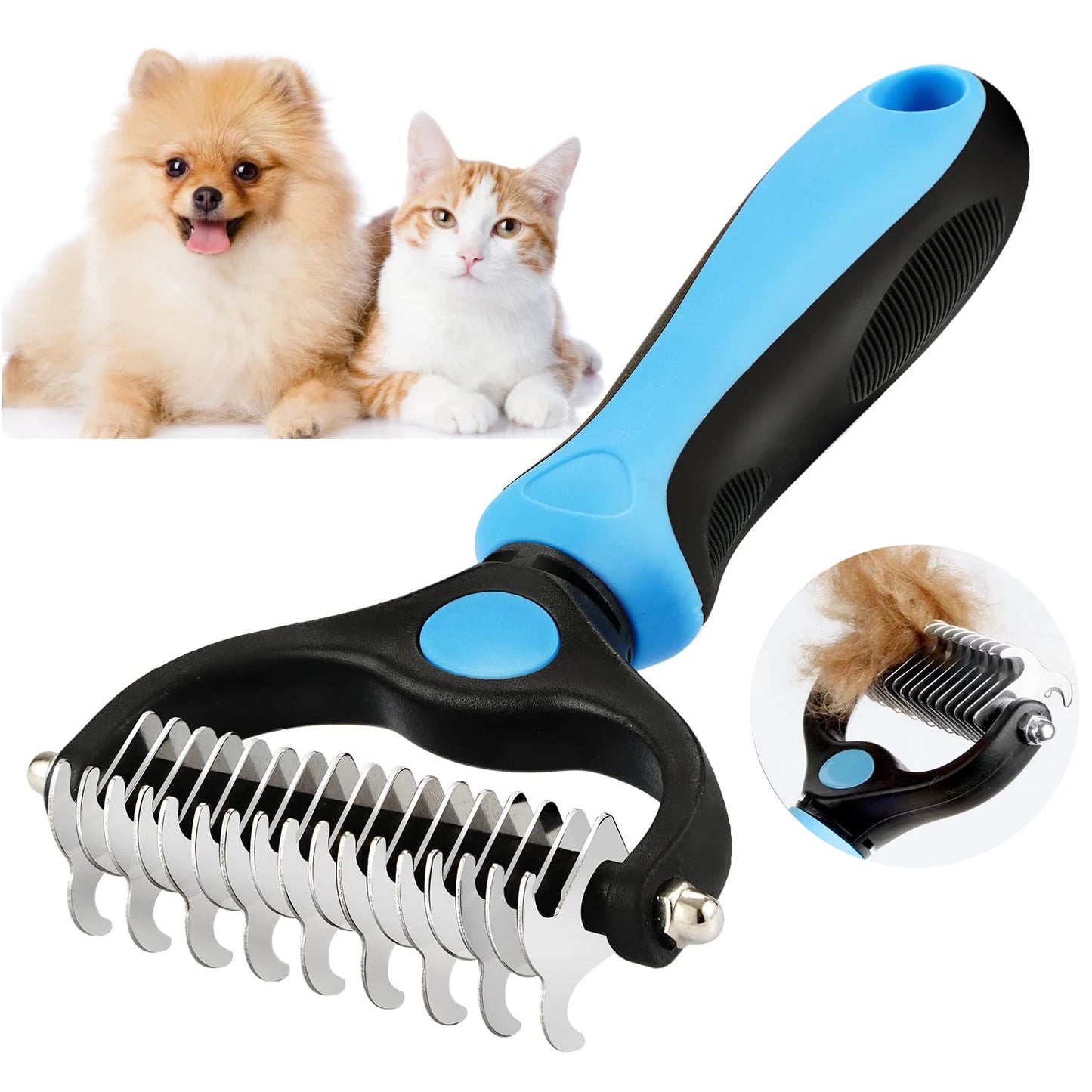 Professional Pet Deshedding Brush Hair Remover