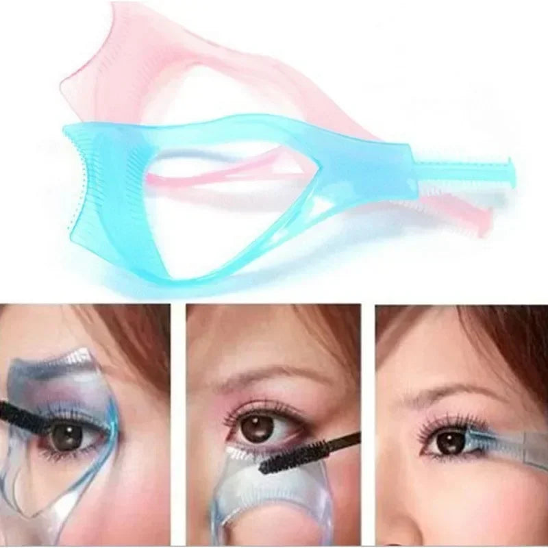 Eyelash Tool 3 in 1 Makeup Mascara Shield Guard Curler Applicator