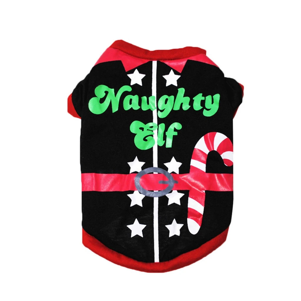 Christmas Dog Clothes Vest Pet Shirt For Pet Clothing Small Cat Puppy Outfit Kitten New Year Costume