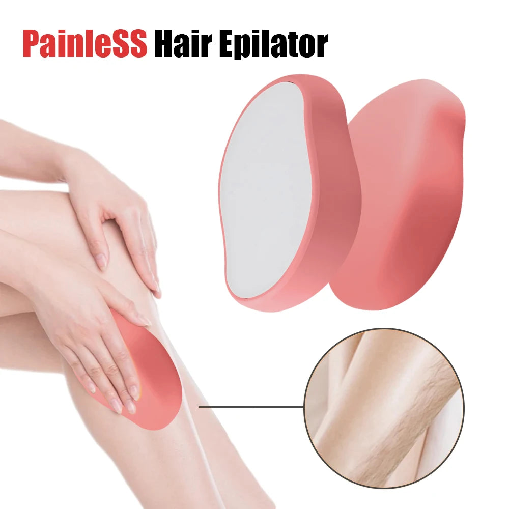 Crystal Epil Hair Removal Eraser Painless Safe Reusable Easy Clean Body Beauty Eraser