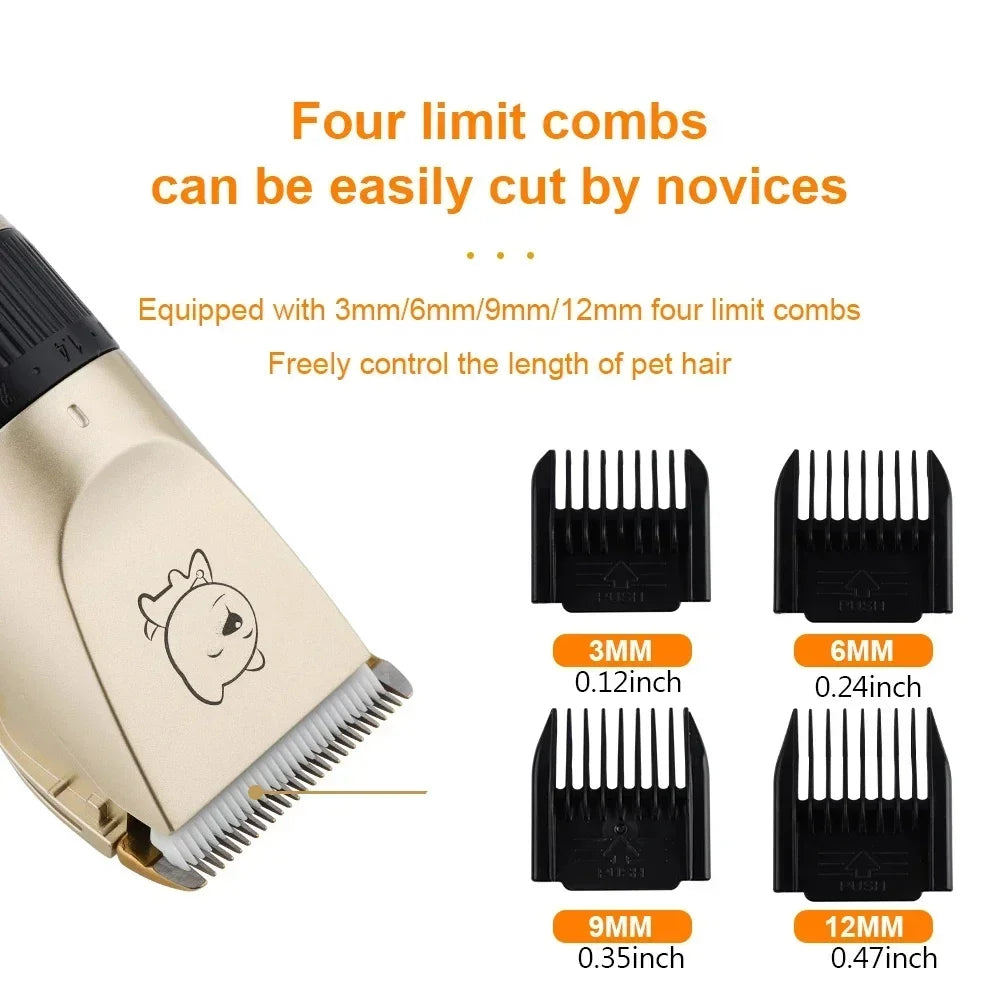 Dog-Cat Professional Hair Clipper Electrical Grooming Trimmer for Pets