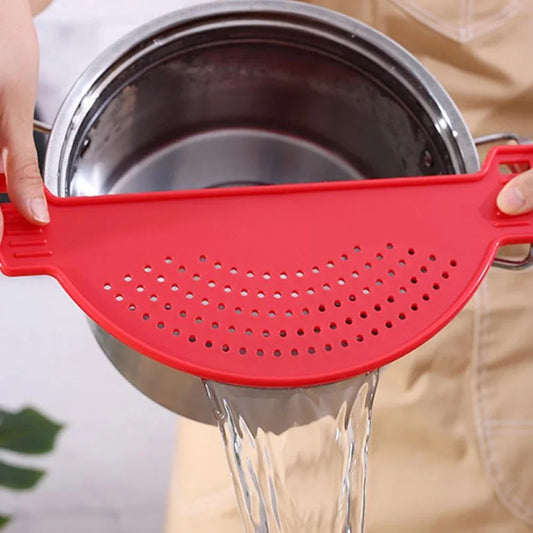 Multifunction Cooking Tool Pot Drain Pan Strainer Liquid Drainer Kitchen Colander Strainer