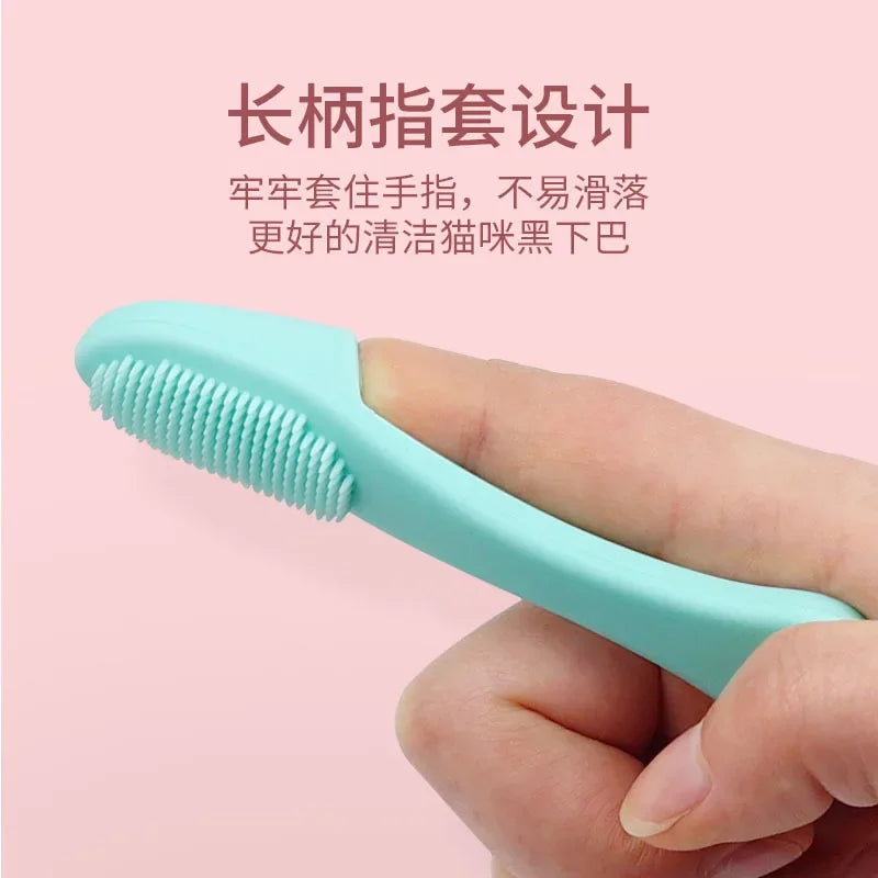 Soft Pet Finger Brush for Dog and Cat, Toothbrush for Tear Stains