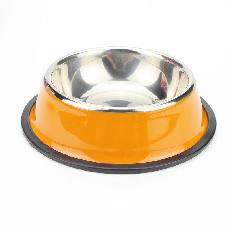 Non-Slip Dog Bowls For Small Medium Large Dog Feeder Bowls And Drinkers Stainless Steel