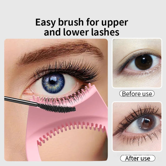 Eyelash Tool 3 in 1 Makeup Mascara Shield Guard Curler Applicator