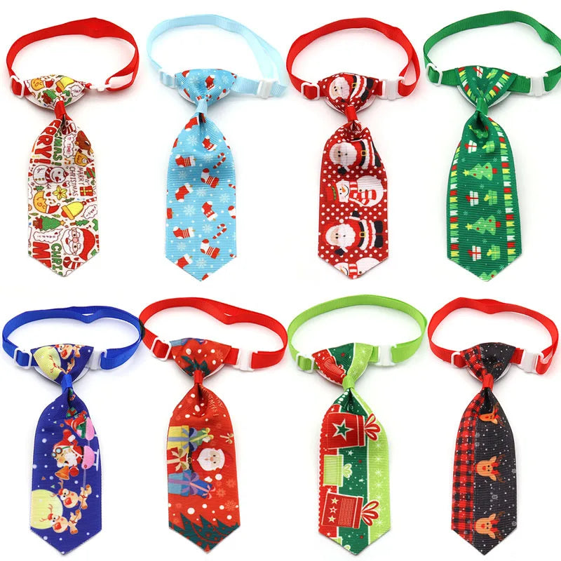 New Dog Bows Tie for Christmas for Dogs Pets Bowties Neckties Christmas