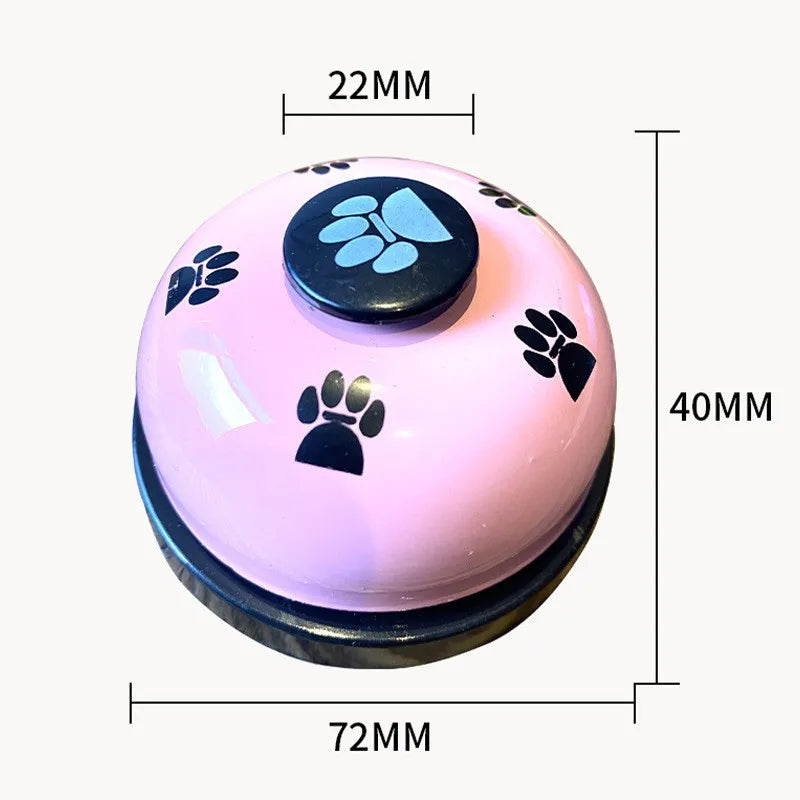 Pet Toy Bell for Dogs Cat Training Called Dinner Small Bells Footprint Ring Trainer Feeding Reminder